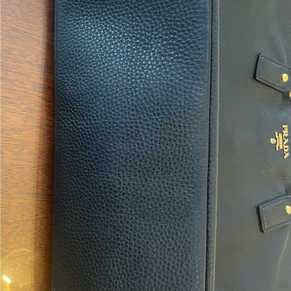 Prada Black Tote with Gold Accents - Picture 3 of 11